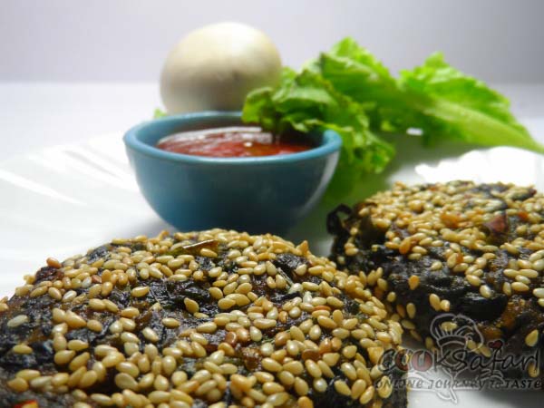 Baked Spinach and Sesame Patties Recipe