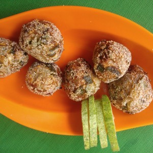 capsicum and onion balls recipe