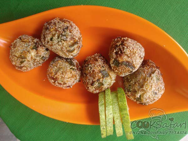 capsicum and onion balls recipe