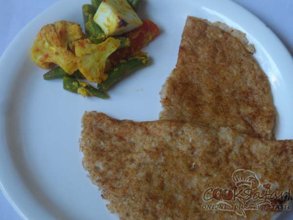 light oil oat dosa recipe