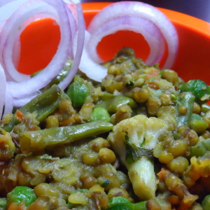 Moong Beans With Vegetables Recipe