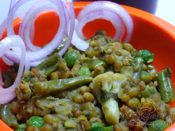 Moong Beans With Vegetables Recipe