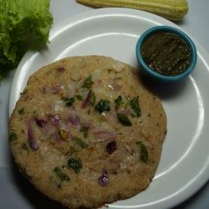 Leftover Bread to Uttapam