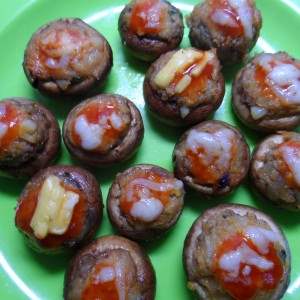 Nutrela Soya Stuffed Cheesy Mushroom Recipe