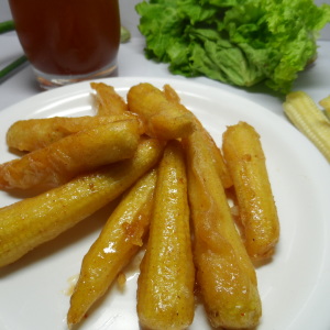 Baby Corns with Lemon Sauce