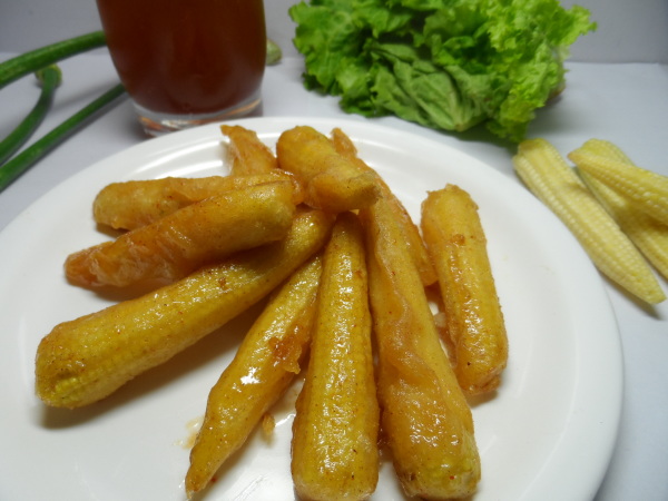 Baby Corns with Lemon Sauce