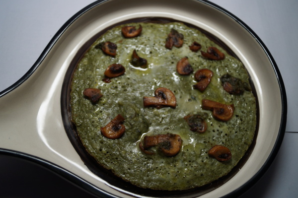 Palak Mushroom Omelette Recipe