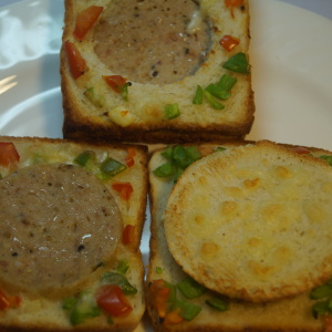 Salami Toast Recipe