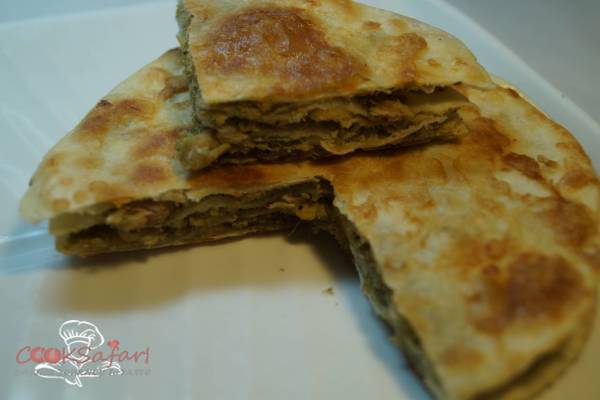 Multilayer Mushroom Paratha