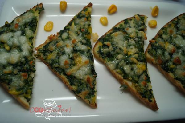 Creamy Spinach Toast Recipe