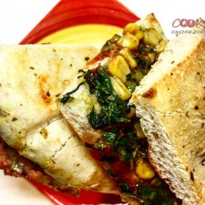 palak- corn stuffed Kulcha recipe